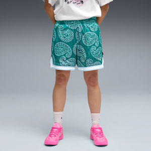 Stars Revers 5.5" Short Women, Wild Green-Posie Pink, extralarge